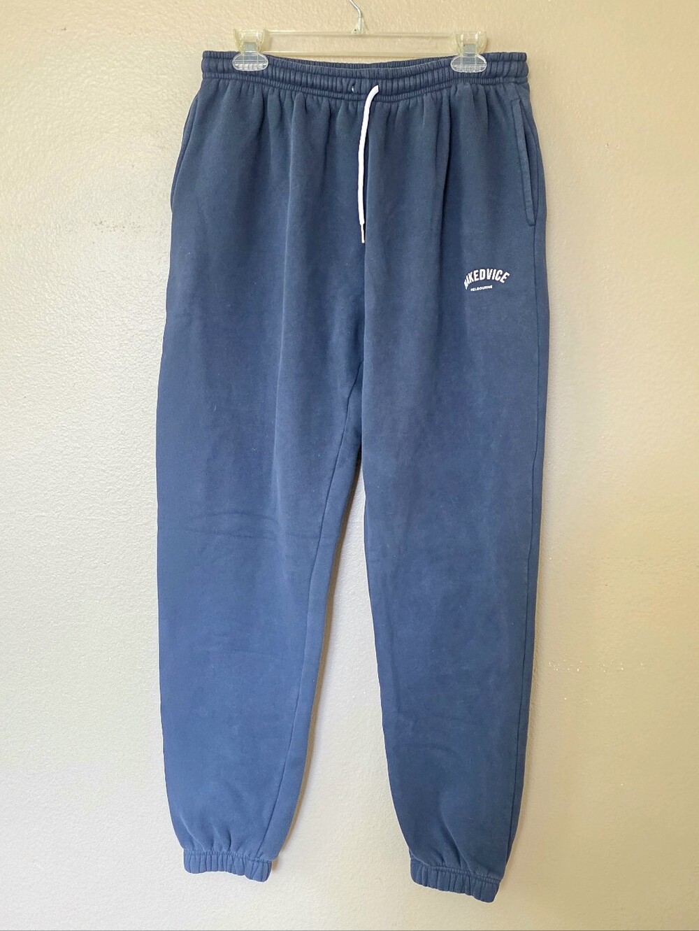 Nakedvice Melbourne Womens Blue Fleece Jogger Sweatpants - Size XL
